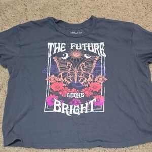 Rebellious One Gray and Pink Short Sleeve Tees